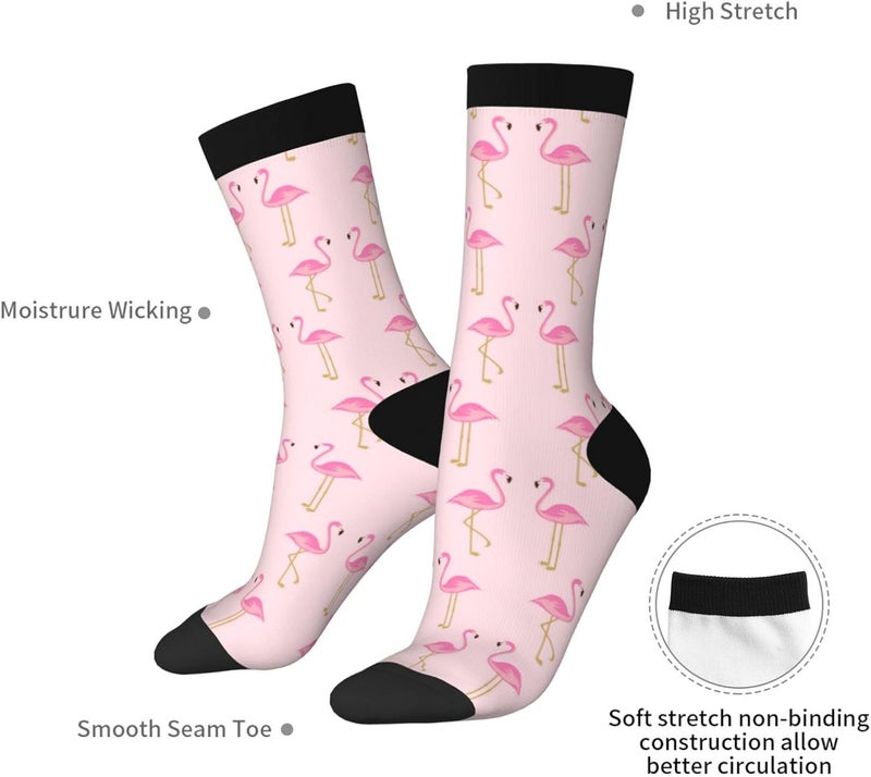 Poream Novelty Funny Crew Socks, Cool Breathable Dress Socks Gift For Men Women - Image 5